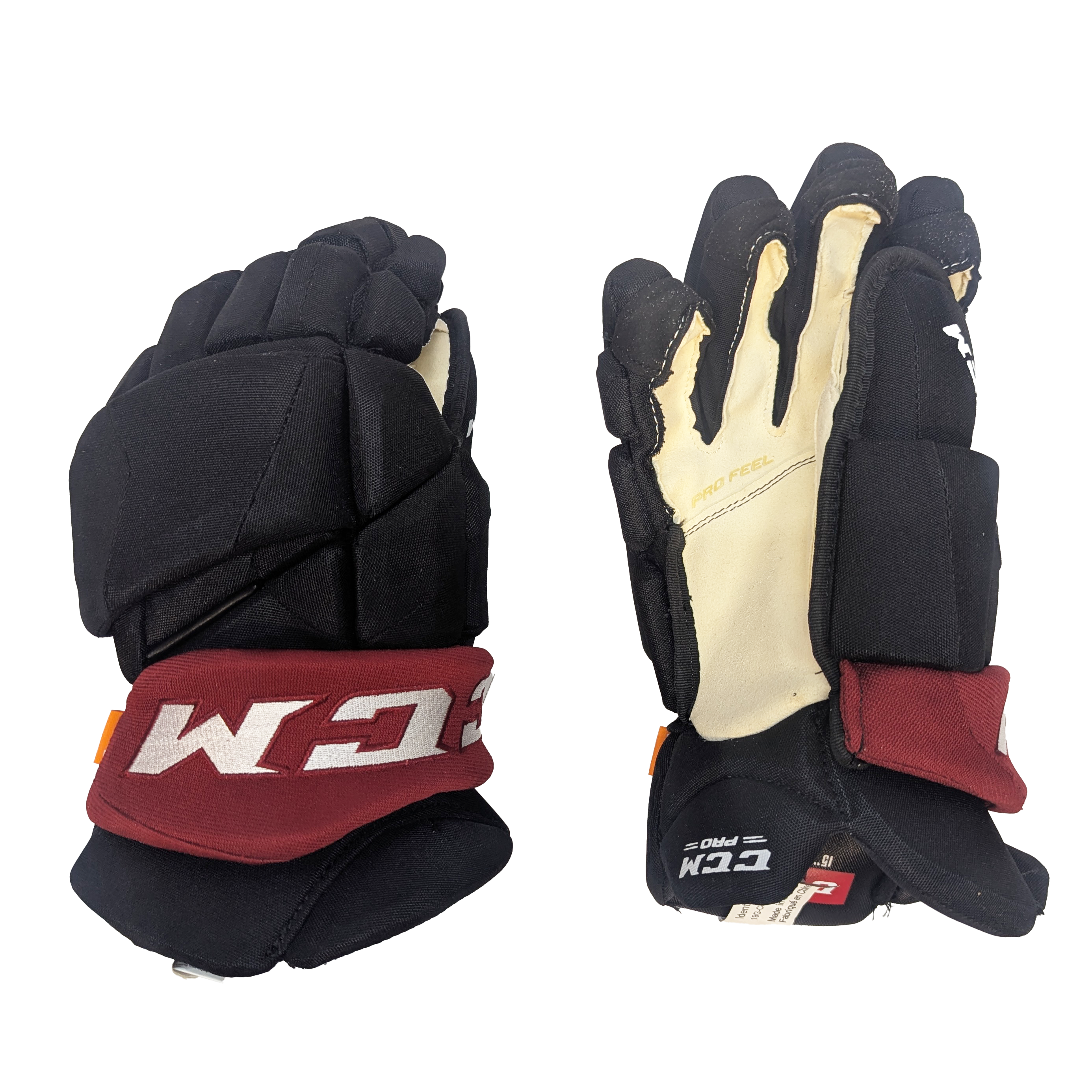 CCM HGJSPP - Gant NHL Pro Stock - Coyotes de l'Arizona (noir/bourgogne)
